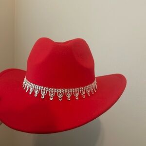 cowgirl hat red
